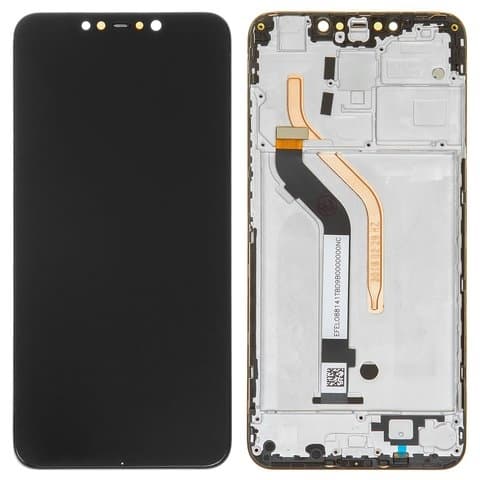 Дисплей Xiaomi Pocophone F1, M1805E10A, черный | с тачскрином | с передней панелью | High Copy | дисплейный модуль, экран