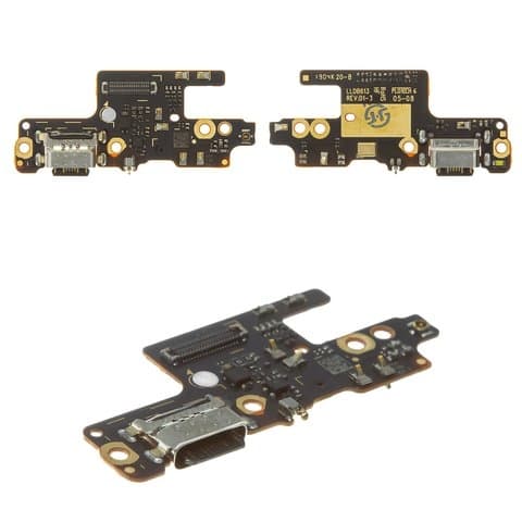 Плата зарядки Xiaomi Redmi Note 7, M1901F7G, M1901F7H, M1901F7I, шлейф коннектора зарядки, с микрофоном, Original (PRC)