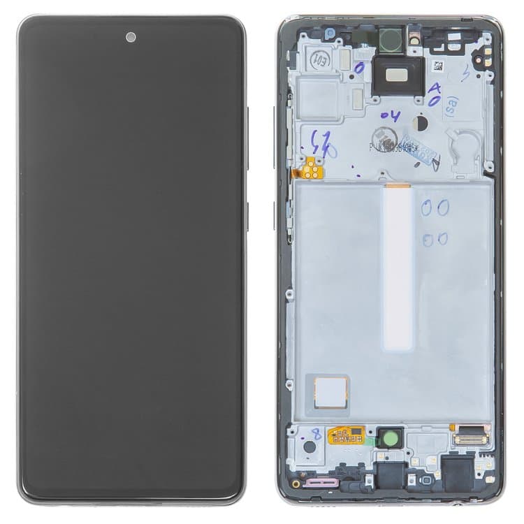 Дисплей Samsung SM-A525 Galaxy A52, SM-A526 Galaxy A52 5G, черный | с тачскрином | с передней панелью | Original (Сервис-Центр), GH82-25524A, GH82-25526A, GH82-25754A | дисплейный модуль, экран