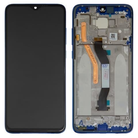 Дисплей Xiaomi Redmi Note 8 Pro, M1906G7I, M1906G7G, синий | с тачскрином | с передней панелью | High Copy | дисплейный модуль, экран, монитор