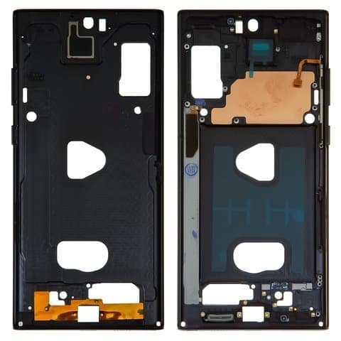 Средняя часть корпуса Samsung SM-N975 Galaxy Note 10 Plus, черная, рамка (основа) крепления дисплея