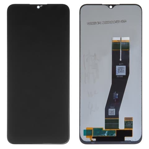 Дисплей Samsung SM-A025 Galaxy A02s, SM-A037 Galaxy A03s, чорний | з тачскріном | Original (PRC), чорний шлейф | дисплейный модуль, экран