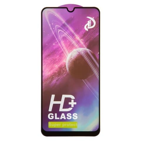 Закаленное защитное стекло Samsung SM-A225 Galaxy A22, SM-A315 Galaxy A31, SM-A325 Galaxy A32, SM-M325 Galaxy M32, 0.33 мм, совместимо с чехлом, черное, Full Glue (клей по всей площади стекла), HD+