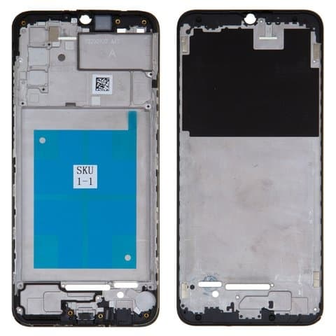 Рамка (основа) крепления дисплея Samsung SM-A025 Galaxy A02s, черная, Original (PRC)