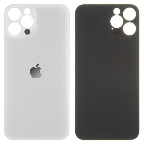 Задняя крышка Apple iPhone 12 Pro, белая, не нужно снимать стекло камеры, big hole, Original (PRC) | корпус, панель аккумулятора, АКБ, батареи