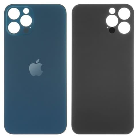 Задняя крышка Apple iPhone 12 Pro, синяя, не нужно снимать стекло камеры, big hole, Original (PRC) | корпус, панель аккумулятора, АКБ, батареи