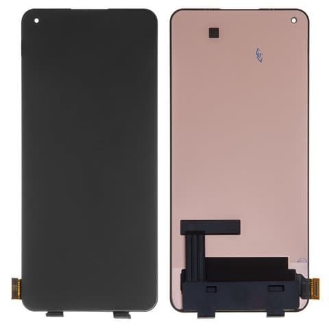Дисплей Xiaomi Mi 11 Lite, M2101K9AG, M2101K9AI, Mi 11 Lite 5G, M2101K9C, M2101K9G, M2101K9R, чорний | з тачскріном | Original (PRC), AMOLED | дисплейный модуль, экран | видео