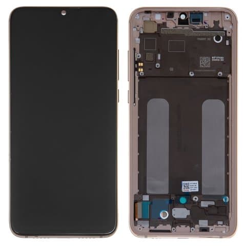 Дисплей Xiaomi Mi 9 Lite, Mi CC9, M1904F3BG, золотистый | с тачскрином | с передней панелью | Original (PRC), AMOLED | дисплейный модуль, экран