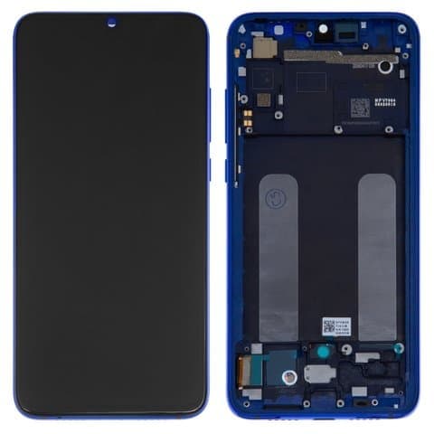 Дисплей Xiaomi Mi 9 Lite, Mi CC9, M1904F3BG, синий | с тачскрином | с передней панелью | Original (PRC), AMOLED | дисплейный модуль, экран