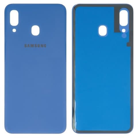 Задняя крышка Samsung SM-A305 Galaxy A30, синяя, High Copy | корпус, панель аккумулятора, АКБ, батареи