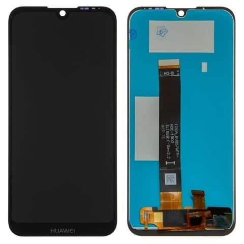 Дисплей Huawei Y5 (2019), Honor 8S, AMN-LX1, AMN-LX2, AMN-LX3, AMN-LX9, KSE-LX9, KSA-LX9, чорний | з тачскріном | Original (реновація), логотип Huawei | дисплейный модуль, экран