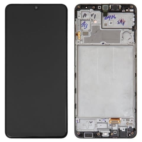 Дисплей Samsung SM-M325 Galaxy M32, черный | с тачскрином | с передней панелью | Original (Сервис-Центр), AMOLED, GH82-26193A, GH82-25981A | дисплейный модуль, экран