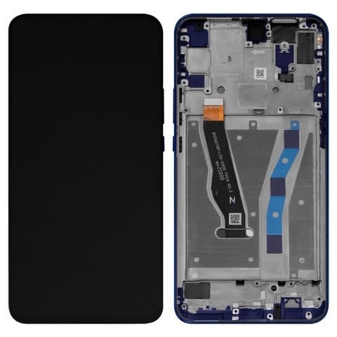 Дисплей Huawei P Smart Z, Y9 Prime (2019), STK-L21, STK-L22, синий, Sapphire Blue | с тачскрином | с передней панелью | Original (PRC) | дисплейный модуль, экран