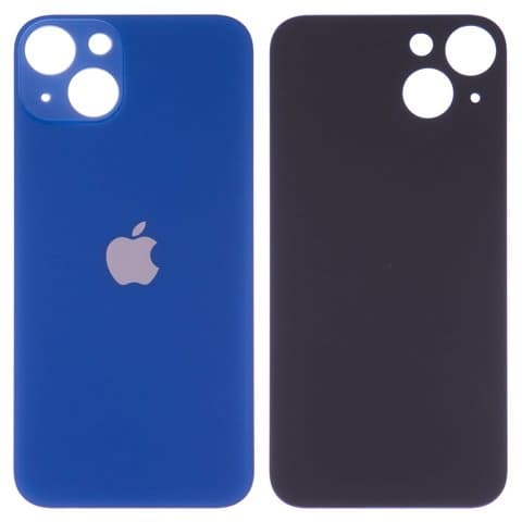 Задняя крышка Apple iPhone 13, синяя, нужно снимать стекло камеры, small hole, Original (PRC) | корпус, панель аккумулятора, АКБ, батареи