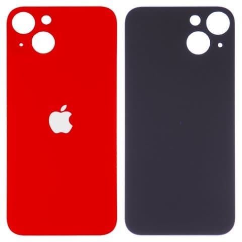 Задняя крышка Apple iPhone 13, красная, нужно снимать стекло камеры, small hole, Original (PRC) | корпус, панель аккумулятора, АКБ, батареи
