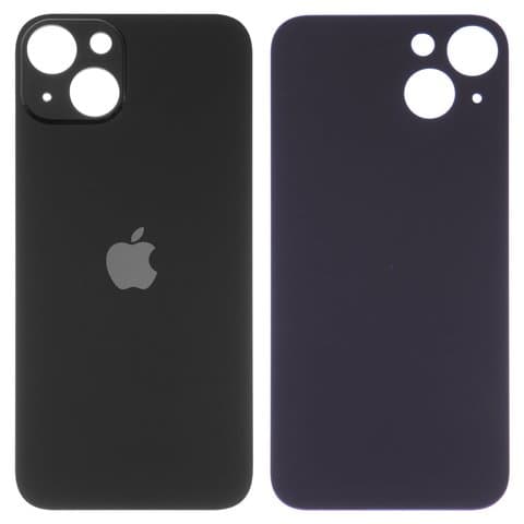 Задняя крышка Apple iPhone 13, черная, нужно снимать стекло камеры, small hole, Original (PRC) | корпус, панель аккумулятора, АКБ, батареи