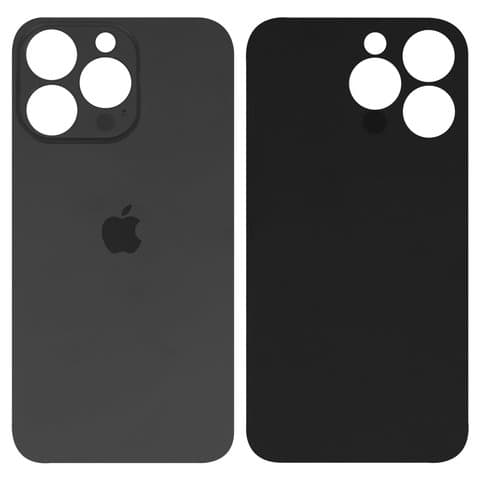 Задняя крышка Apple iPhone 13 Pro, серая, Graphite, нужно снимать стекло камеры, small hole | корпус, панель аккумулятора, АКБ, батареи