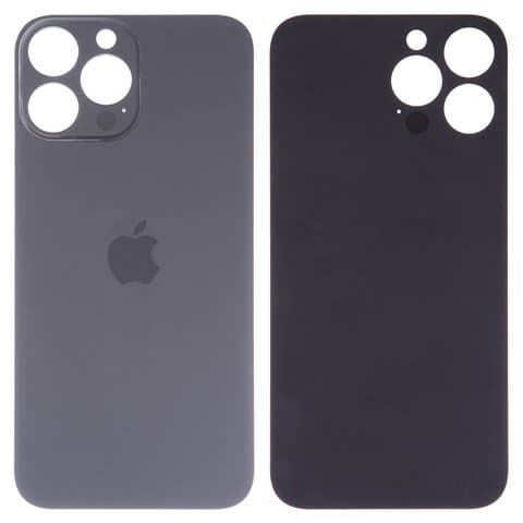 Задняя крышка Apple iPhone 13 Pro Max, серая, Graphite, нужно снять стекло камеры, small hole, Original (PRC) | корпус, панель аккумулятора, АКБ, батареи