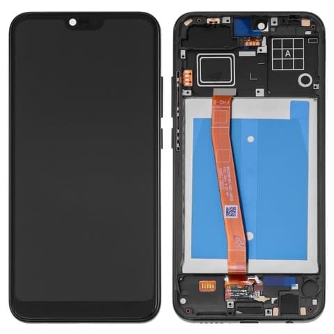 Дисплей Huawei Honor 10, COL-L29, COL-L29D, черный | с тачскрином | с передней панелью | Original (PRC), со сканером (датчиком) отпечатка пальца (Touch ID) | дисплейный модуль, экран