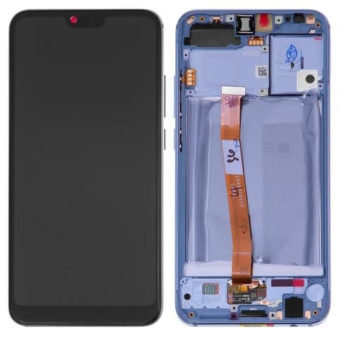 Дисплей Huawei Honor 10, COL-L29, COL-L29D, серый | с тачскрином | Original (PRC), со сканером (датчиком) отпечатка пальца (Touch ID) | дисплейный модуль, экран