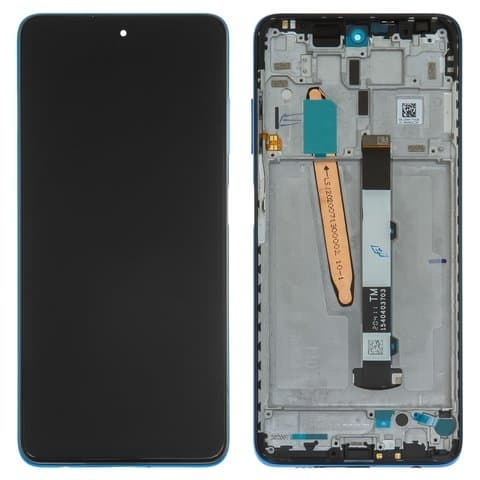 Дисплей Xiaomi Poco X3 Pro, Poco X3 NFC, синій | з тачскріном | в передній панелі | Original (PRC) | дисплейный модуль, экран
