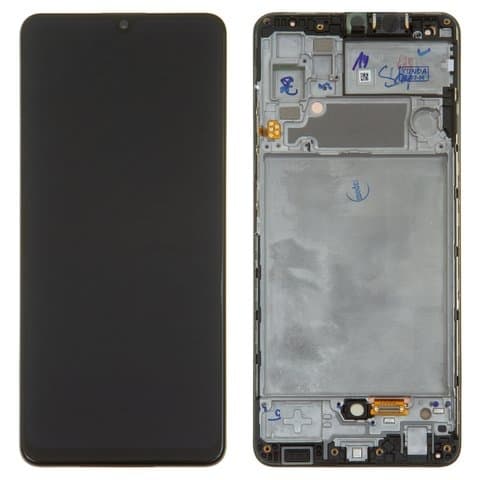 Дисплей Samsung SM-A325 Galaxy A32, черный | с тачскрином | с передней панелью | Original (реновация) | дисплейный модуль, экран