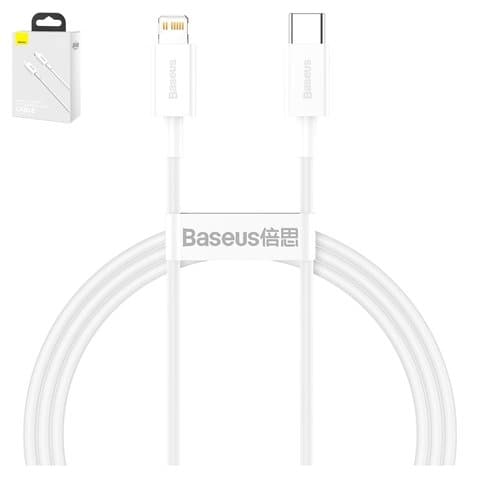 USB-кабель Baseus Superior, Type-C, Lightning, 200 см, силиконовый, білий, 20 Вт, #CATLYS-C02