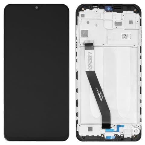 Дисплей Xiaomi Redmi 9, M2004J19AG, M2004J19G, M2004J19C, черный | с тачскрином | с передней панелью | Original (PRC) | дисплейный модуль, экран, монитор