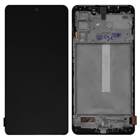 Дисплей Samsung SM-M526 Galaxy M52 5G, черный | с тачскрином | с передней панелью | Original (Сервис-Центр), GH82-27091A, GH82-27094A | дисплейный модуль, экран, монитор