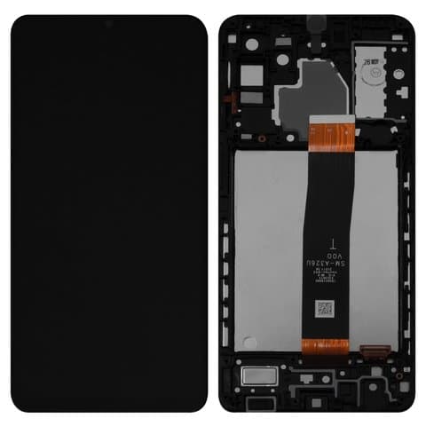 Дисплей Samsung SM-A326 Galaxy A32 5G, чорний | з тачскріном | в передній панелі | Original (PRC), V00 | дисплейный модуль, экран