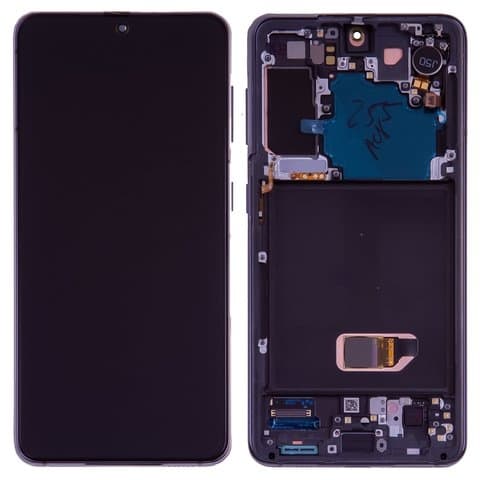Дисплей Samsung SM-G991 Galaxy S21 5G, серый, Phantom Gray | с тачскрином | с передней панелью | Original (Сервис-Центр), AMOLED, GH82-24544A, GH82-24545A, GH82-27256A, GH82-27255A | дисплейный модуль, экран, монитор