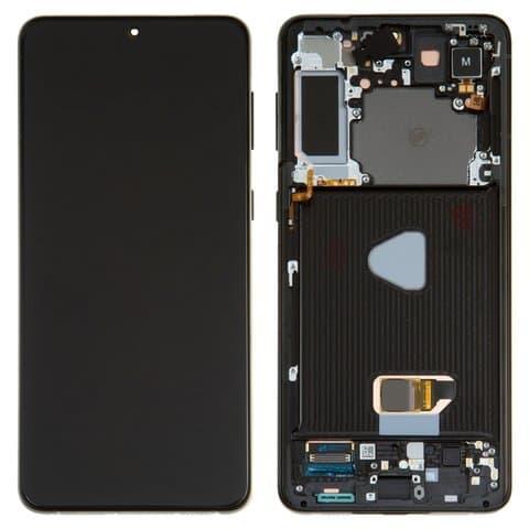 Дисплей Samsung SM-G996 Galaxy S21 Plus 5G, чорний, Phantom Black | з тачскріном | в передній панелі | с аккумулятором | Original (Сервис-Центр), GH82-24554A, GH82-24553A, GH82-27268A, GH82-27267A | дисплейный модуль, экран