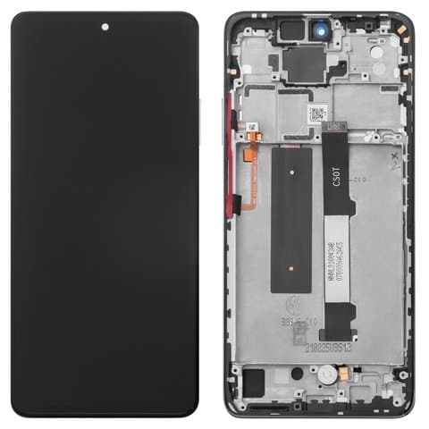 Дисплей Xiaomi Mi 10T Lite, M2007J17G, черный | с тачскрином | с передней панелью | оригинал (Сервис-Центр) | дисплейный модуль, экран, монитор