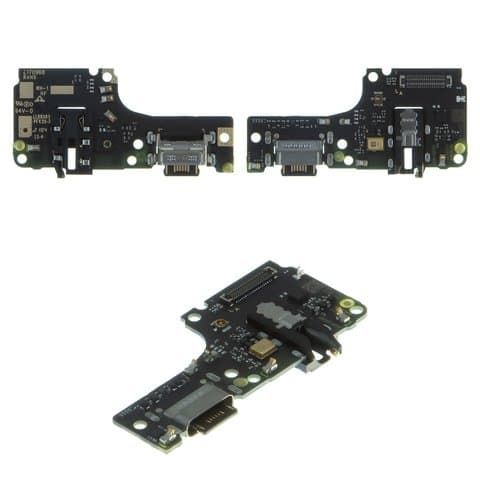 Плата зарядки Xiaomi Redmi Note 10, M2101K7AG, M2101K7AI, Redmi Note 10S, M2101K7BG, M2101K7BI, M2101K7BL, M2101K7BNY, шлейф коннектора зарядки, коннектора наушников, с микрофоном, Original (PRC)