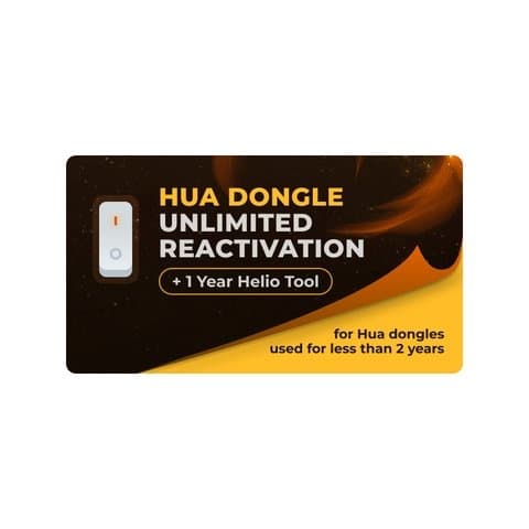 Неограниченная реактивация донгла Hua + 1 год доступа к Helio Tool (вы используете донгл меньше 2 лет)