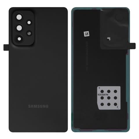 Задняя крышка Samsung SM-A536 Galaxy A53 5G, черная, со стеклом камеры, Original (PRC) | корпус, панель аккумулятора, АКБ, батареи
