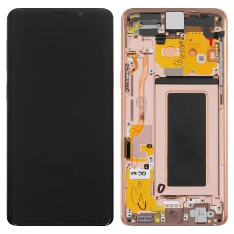 Дисплей Samsung SM-G960 Galaxy S9, золотистый | с тачскрином | с передней панелью | Original (PRC), Super AMOLED | дисплейный модуль, экран, монитор
