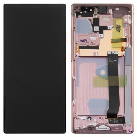 Дисплей Samsung SM-N985 Galaxy Note 20 Ultra, SM-N986 Galaxy Note 20 Ultra 5G, бронзовый | с тачскрином | с передней панелью | Original (PRC) | дисплейный модуль, экран, монитор