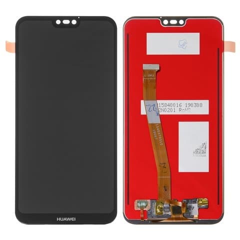 Дисплей Huawei P20 Lite, ANE-L21, ANE-LX1, черный, черный | с тачскрином | Original (реновация), лого Huawei | дисплейный модуль, экран