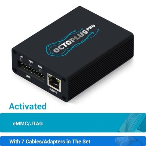 Octoplus Pro Box с набором кабелей 7 в 1 (с активацией eMMC/JTAG)