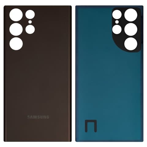 Задняя крышка Samsung SM-S908 Galaxy S22 Ultra 5G, бордовая, Burgundy, Original (PRC) | корпус, панель аккумулятора, АКБ, батареи