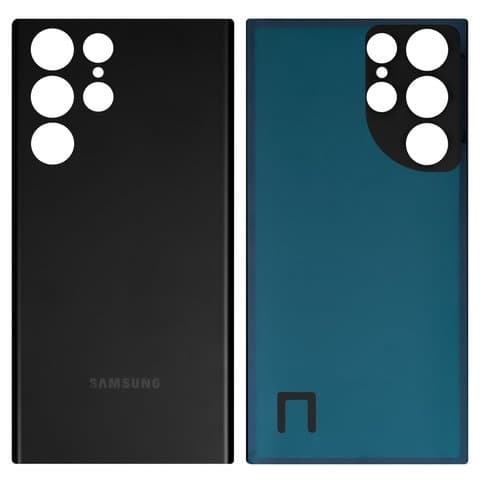 Задняя крышка Samsung SM-S908 Galaxy S22 Ultra 5G, черная, Original (PRC) | корпус, панель аккумулятора, АКБ, батареи