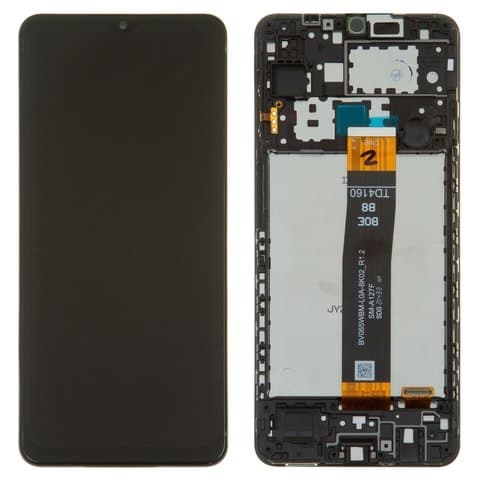 Дисплей Samsung SM-A127 Galaxy A12 Nacho, черный | с тачскрином | с передней панелью | Original (PRC), BV065WBM-L0A-8K02_R0.2 | дисплейный модуль, экран, монитор