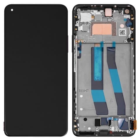 Дисплей Xiaomi Mi 11 Lite 5G NE, 2109119DG, 2107119DC, 2109119DI, чорний | з тачскріном | в передній панелі | Original (PRC), AMOLED | дисплейный модуль, экран