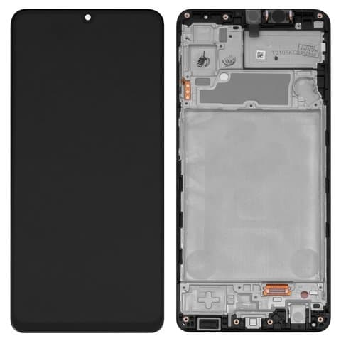 Дисплей Samsung SM-A225 Galaxy A22, черный | с тачскрином | с передней панелью | Original (PRC), AMOLED | дисплейный модуль, экран