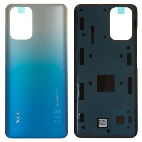 Задняя крышка Xiaomi Redmi Note 10S, M2101K7BG, M2101K7BI, M2101K7BNY, M2101K7BL, синяя, Deep Sea Blue, Ocean Blue, Original (PRC) | корпус, панель аккумулятора, АКБ, батареи