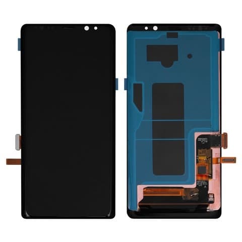 Дисплей Samsung SM-N950 Galaxy Note 8, черный, Midnight Black | с тачскрином | High Copy, OLED | дисплейный модуль, экран