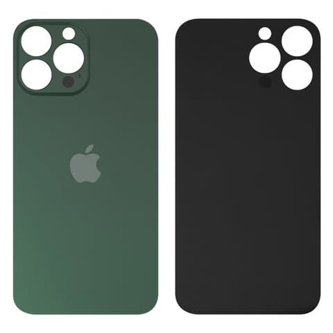 Задняя крышка Apple iPhone 13 Pro, зеленая, Alpine Green, нужно снимать стекло камеры, small hole, Original (PRC) | корпус, панель аккумулятора, АКБ, батареи