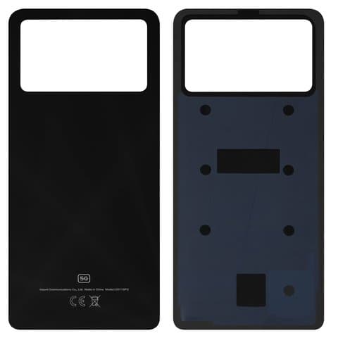 Задняя крышка Xiaomi Poco X4 Pro 5G, 2201116PG, черная, Laser Black, Original (PRC) | корпус, панель аккумулятора, АКБ, батареи