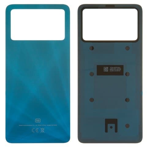 Задняя крышка Xiaomi Poco X4 Pro 5G, 2201116PG, синяя, Laser Blue, Original (PRC) | корпус, панель аккумулятора, АКБ, батареи